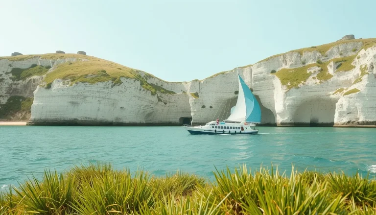 Falaises d&rsquo;Étretat vues de la mer Étretat : guide complet des arches et panoramas